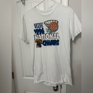 White Kentucky Wildcats 1996 National Champs T-Shirt
